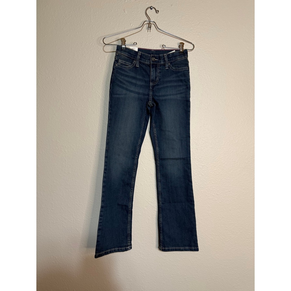 Wrangler Girls Dark Wash Bootcut Jeans 10‎ Regular 1009MWGER New With Tags